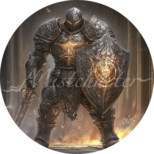 Shield Guardian game token for DND