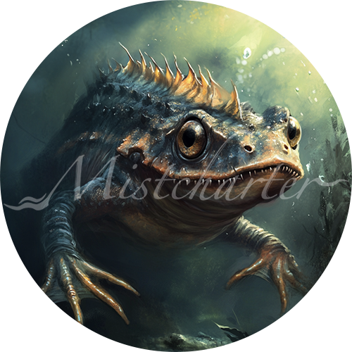 Slaad Tadpole game token for DND