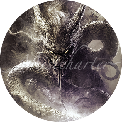 Spirit Naga game token for DND