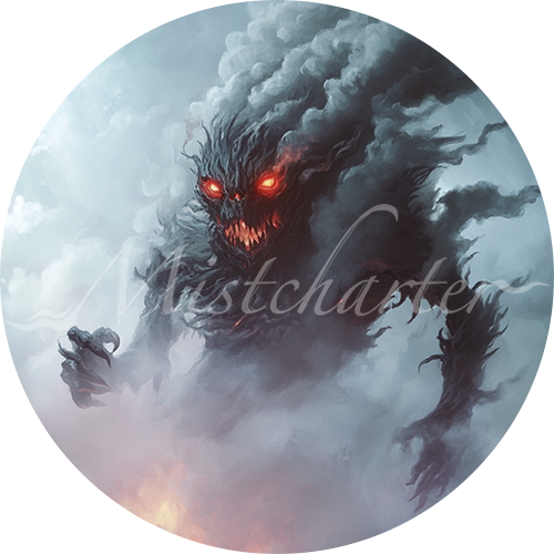Steam Mephit game token for DND
