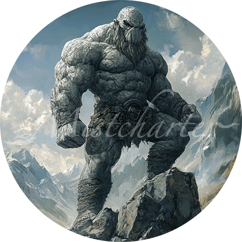Stone Giant game token for DND