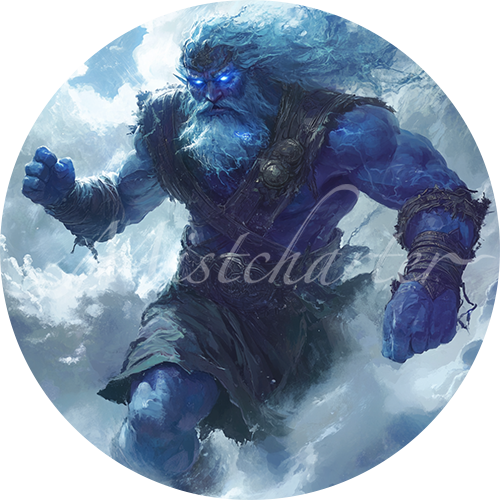 Storm Giant game token for DND