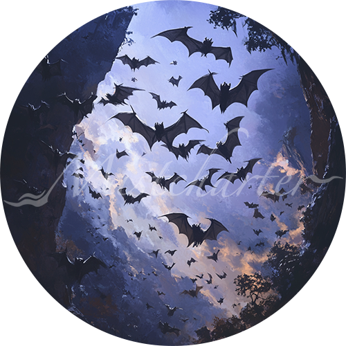 Swarm of Bats Game Tokens for VTT and TTRPG | Mistcharter Maps