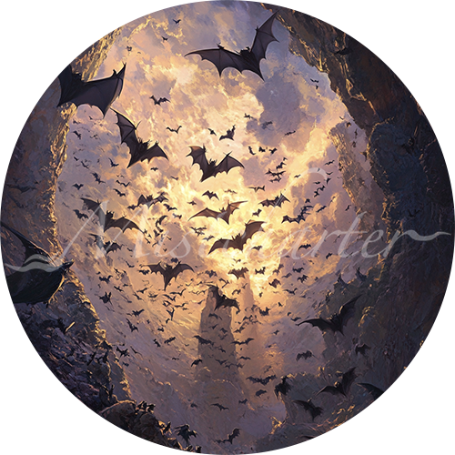 Swarm of Bats game token for DND