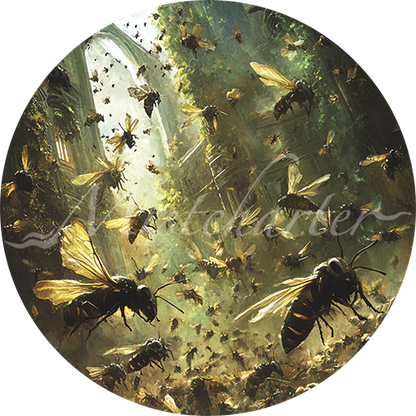 Swarm of Insects Game Tokens for VTT and TTRPG | Mistcharter Maps