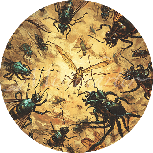 Swarm of Insects Game Tokens for VTT and TTRPG | Mistcharter Maps
