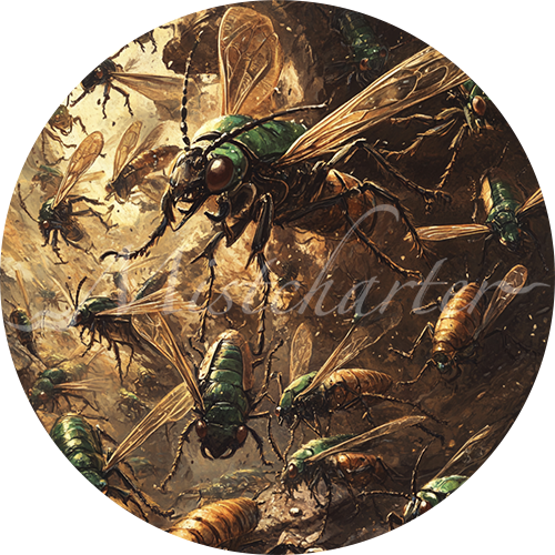 Swarm of Insects Game Tokens for VTT and TTRPG | Mistcharter Maps