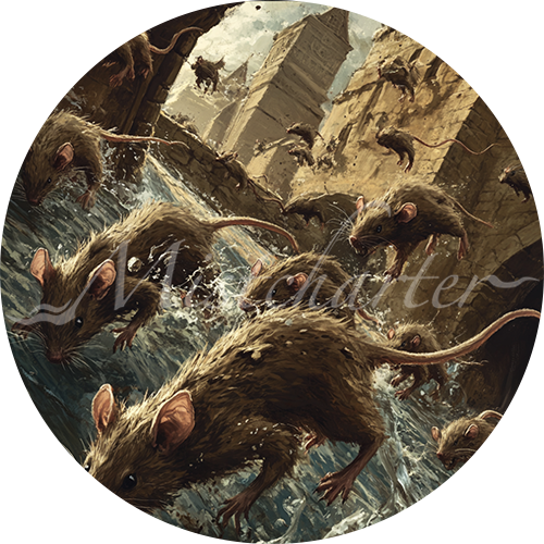Swarm of Rats Game Tokens for VTT and TTRPG | Mistcharter Maps