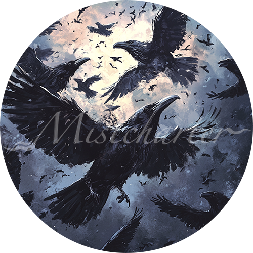 Swarm of Ravens game token for DND