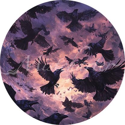 Clockwork Raven Token Swarm of Ravens Game Tokens for VTT and TTRPG | Mistcharter Maps