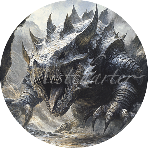 Tarrasque game token for DND