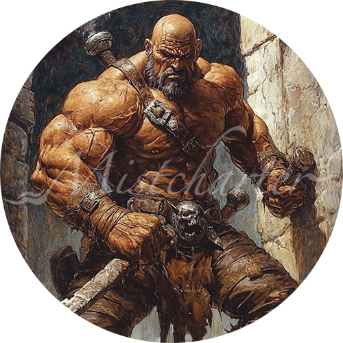 Thug game token for DND