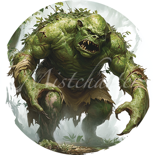 Troll Game Tokens for VTT and TTRPG | Mistcharter Maps
