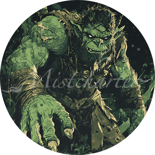 Troll Game Tokens for VTT and TTRPG | Mistcharter Maps