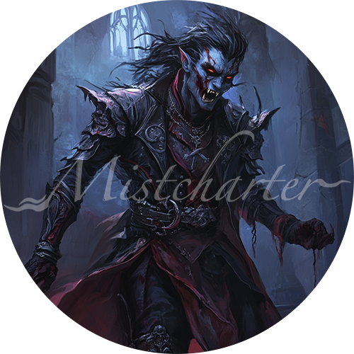 Vampire Spawn Game Tokens for VTT and TTRPG | Mistcharter Maps