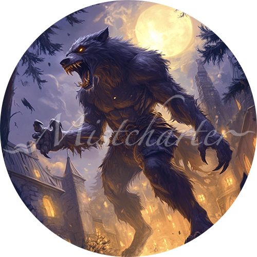 Transworld Werewolf Werewolf Game Tokens for VTT and TTRPG | Mistcharter Maps