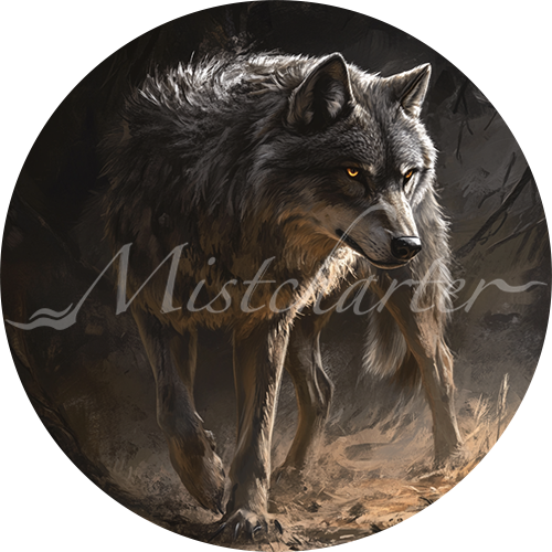 Vtt Rune Wolf Wolf Game Tokens for VTT and TTRPG | Mistcharter Maps