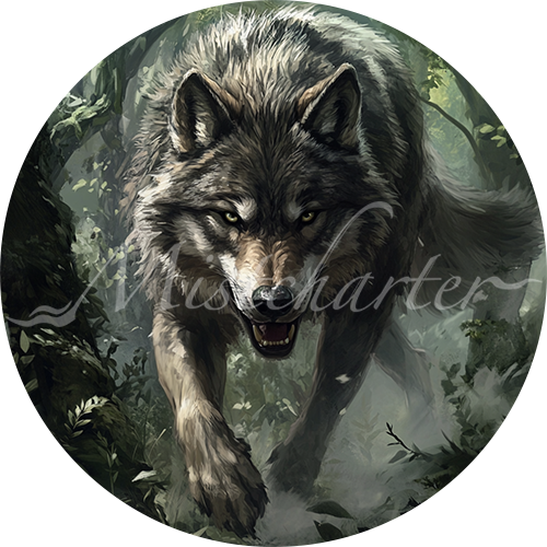 Vtt Rune Wolf Wolf Game Tokens for VTT and TTRPG | Mistcharter Maps