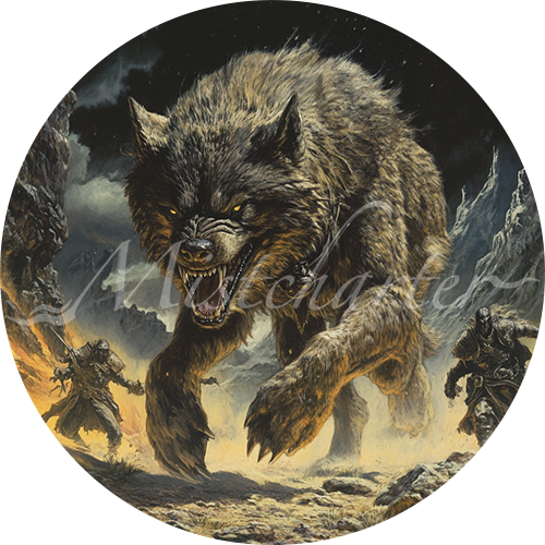 Worg game token for DND