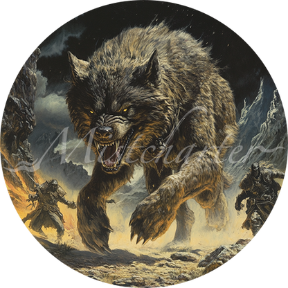 Worg game token for DND