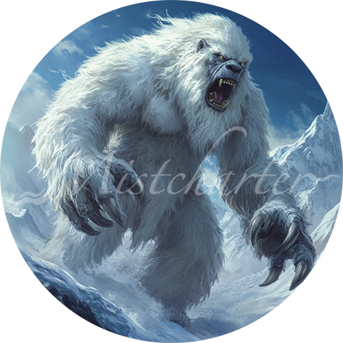 Yeti Game Tokens for VTT and TTRPG | Mistcharter Maps