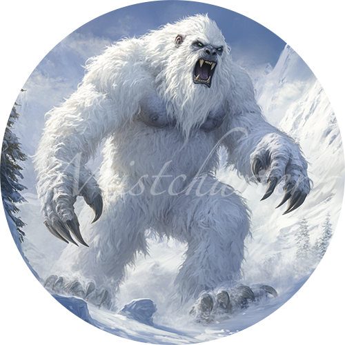 Yeti Game Tokens for VTT and TTRPG | Mistcharter Maps