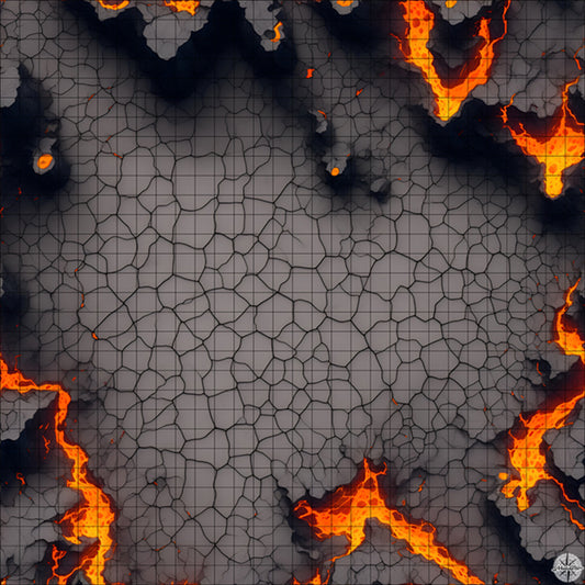 Hellscape D&D Maps - Volcano TTRGP Battle Maps | Mistcharter Maps