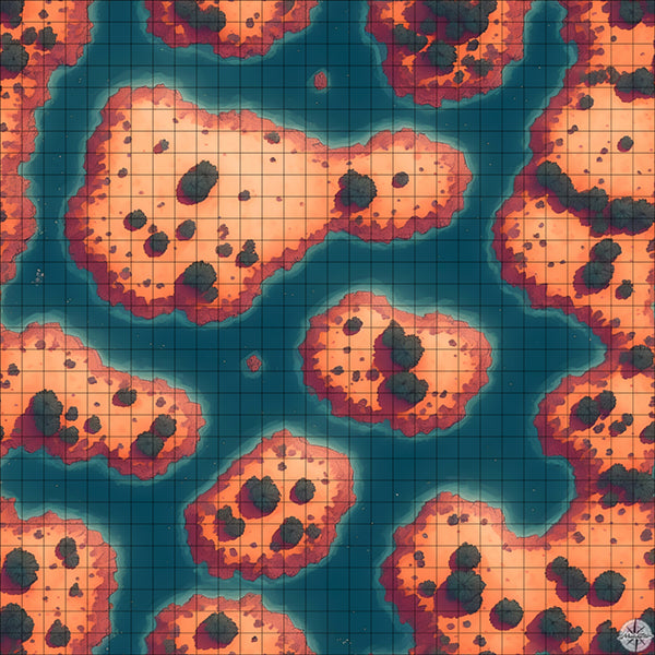 desert islands battle map