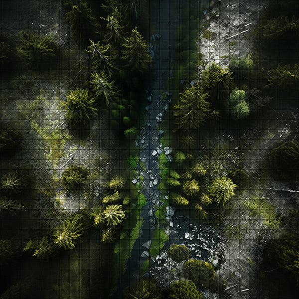 PebblePath Thicket forest dnd map by ultrarealm