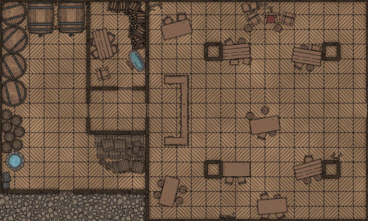 Pirates Tavern dnd map by captain cartograph