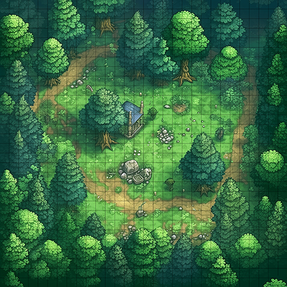 PixelPine Park dnd map