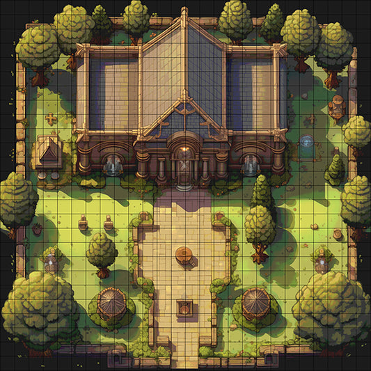 SanctuarySprite Spire church dnd map by 16bit dernder