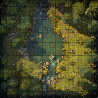 SlySprout Woods Rainy RPG Map