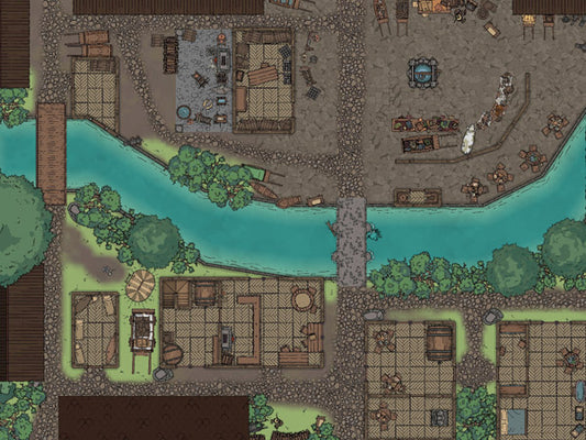 small city center map by captain cartograph