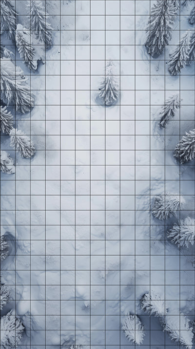 Snow Scape photo real ttrpg map