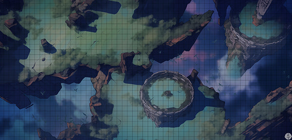 Starborn Alien Oasis Battlemap Night