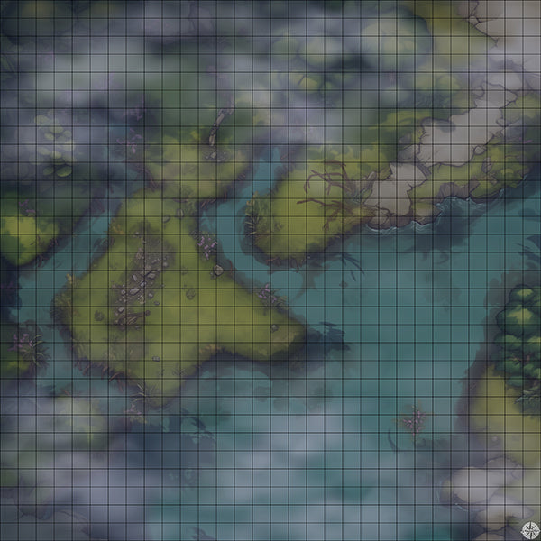 Swamp Battlemap Night Mist