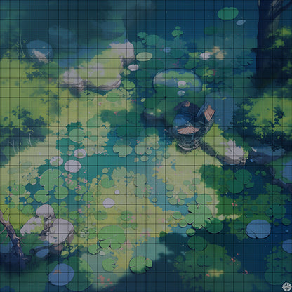 Swampwith Pixie House Battlemap Night