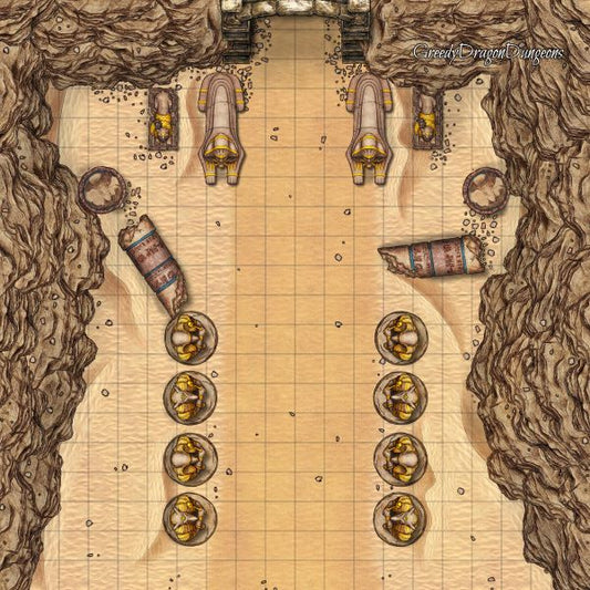 Dnd Pharaoh Module Desert D&D Maps - Desert TTRGP Battle Maps | Mistcharter Maps