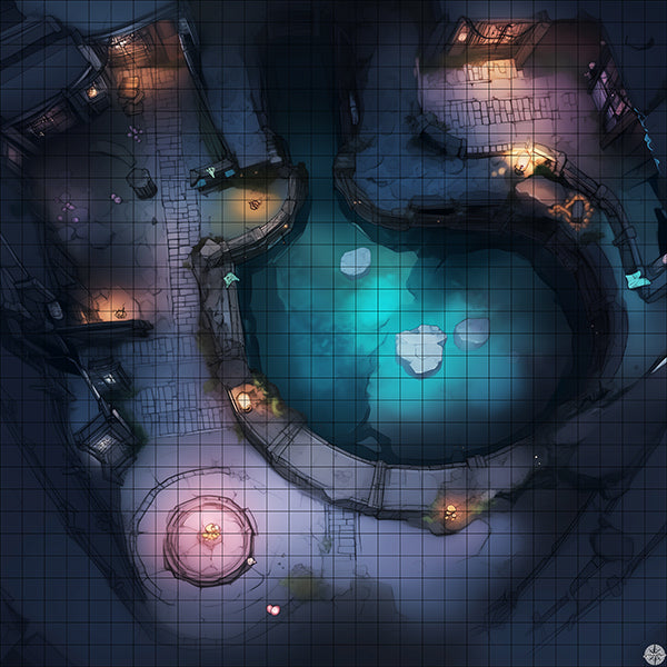 Twilight Gemstone Grotto Battlemap