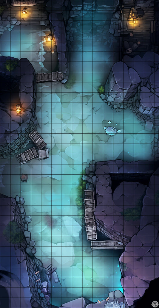 Whispering Rock Caverns Battlemap