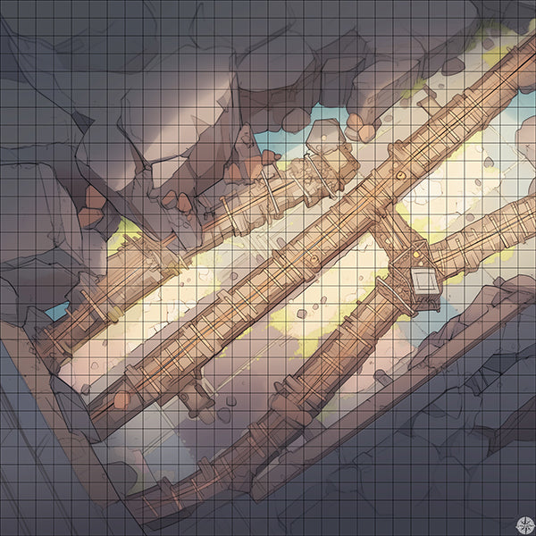 Mine D&D Maps - Mining TTRGP Battle Maps | Mistcharter Maps