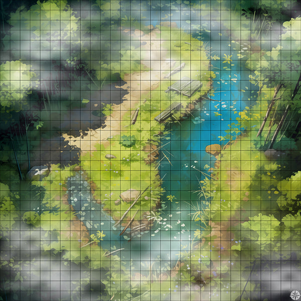 Wildlife Forest Lake Preserve Battlemap Mist