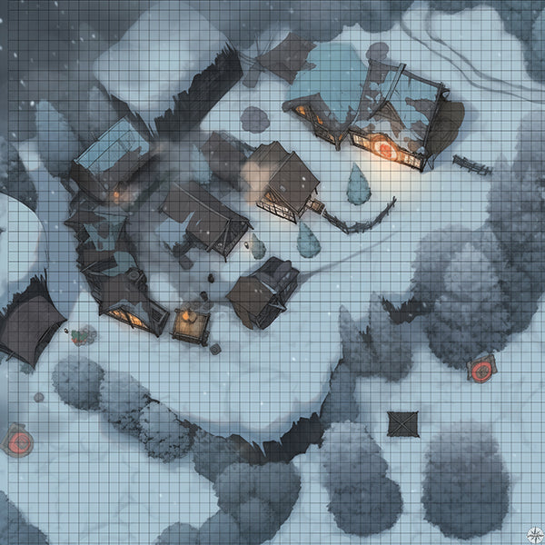 Winter Village Battlemap