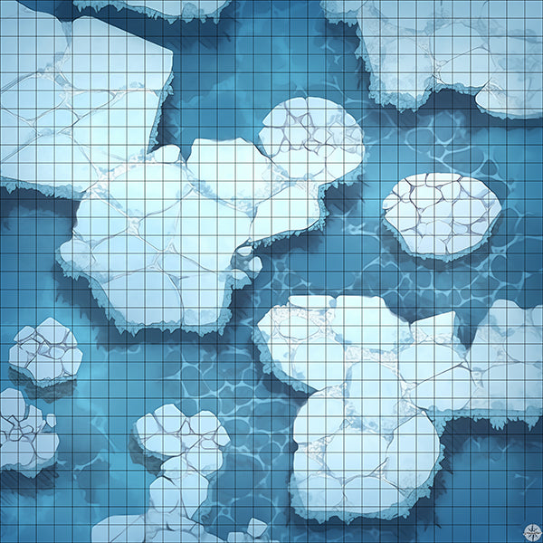 Wintercrest Ice Mountain Battlemap - TTRPG Map For D&D and Roll20 ...