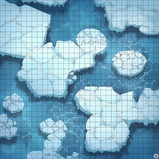 Wintercrest Ice Mountain Battlemap