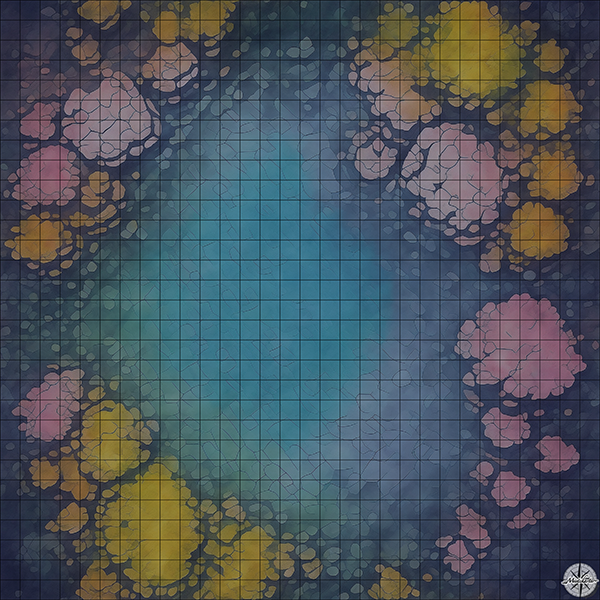 Deep Sea Arena With Rocks Battlemap - TTRPG Map For D&D and Roll20 ...