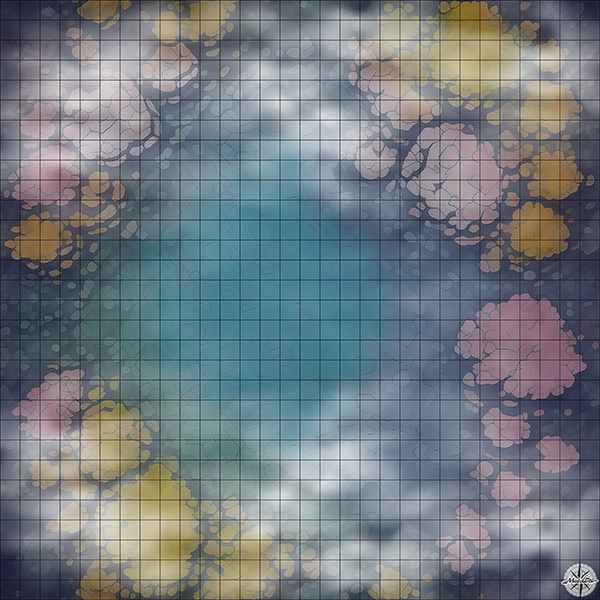 Deep Sea Arena With Rocks Battlemap - TTRPG Map For D&D and Roll20 ...