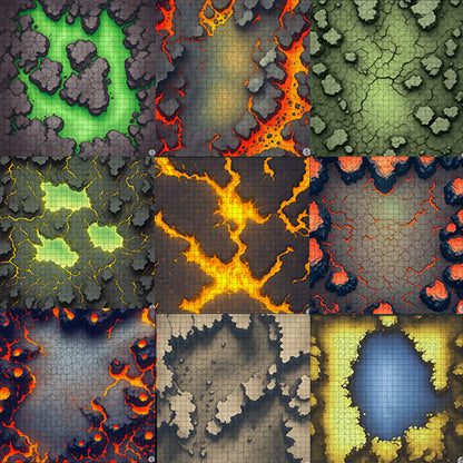 D&D Lava & Volcano Battle Map Pack - 12 Hellscape Maps - TTRPG Map For ...
