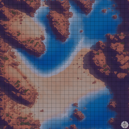 shipwreck cove D&D map with Night